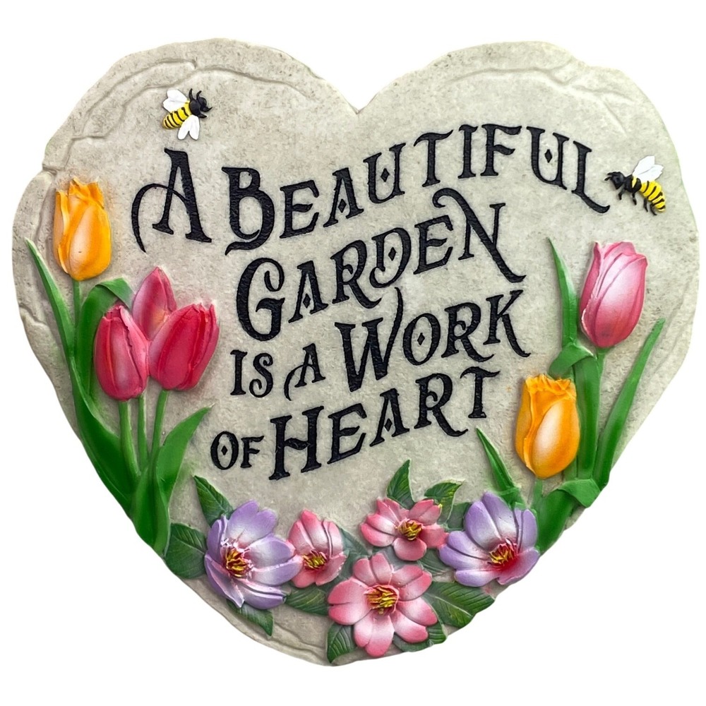 Heart Garden Stepping Stone 3D Wall‎ Art Bloomcore